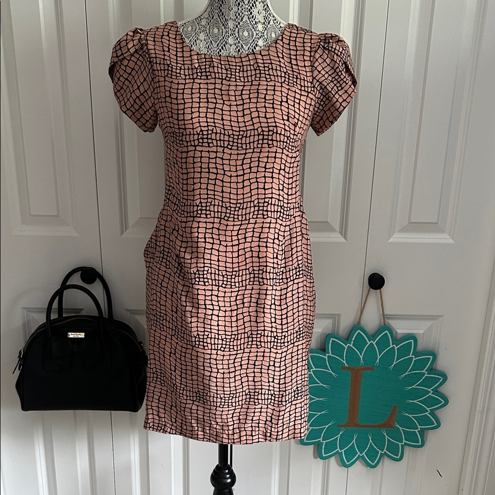 Pink Martini Pink and Black Checkered Mini Dress